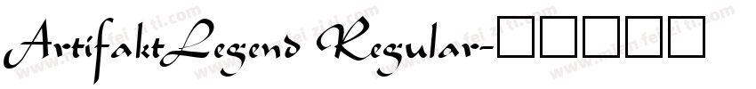 ArtifaktLegend Regular字体转换